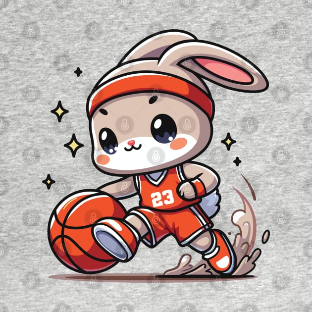 Basketball Bunny by JS Arts
